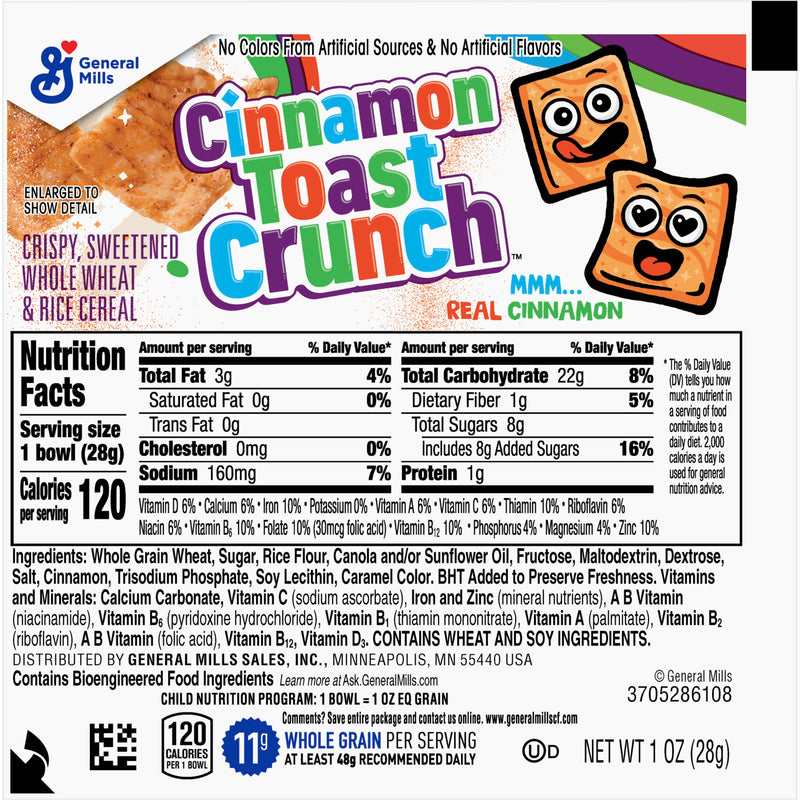 Cinnamon Toast Crunch™ Cereal Single Servebowlpak 1 Ounce Size - 96 Per Case.