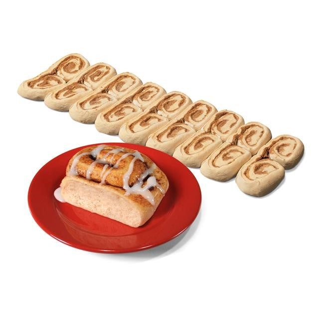 Bridgford White Whole Wheat Cinnamon Roll Dough Layer (Whole Grain) 144 Piece - 1 Per Case.