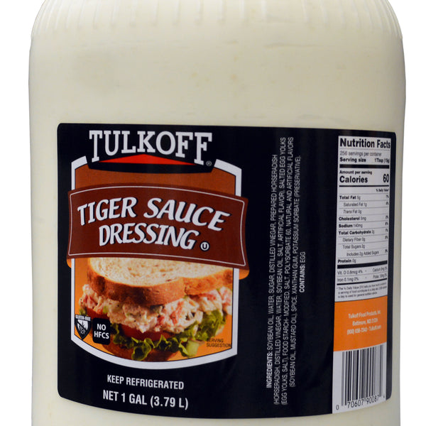 Tulkoff Tiger Sauce Dressing 1 Gallon - 4/Case