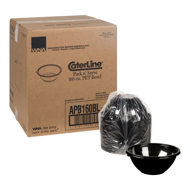 Pet Caterline Bowl Blk25 Each - 1 Per Case.