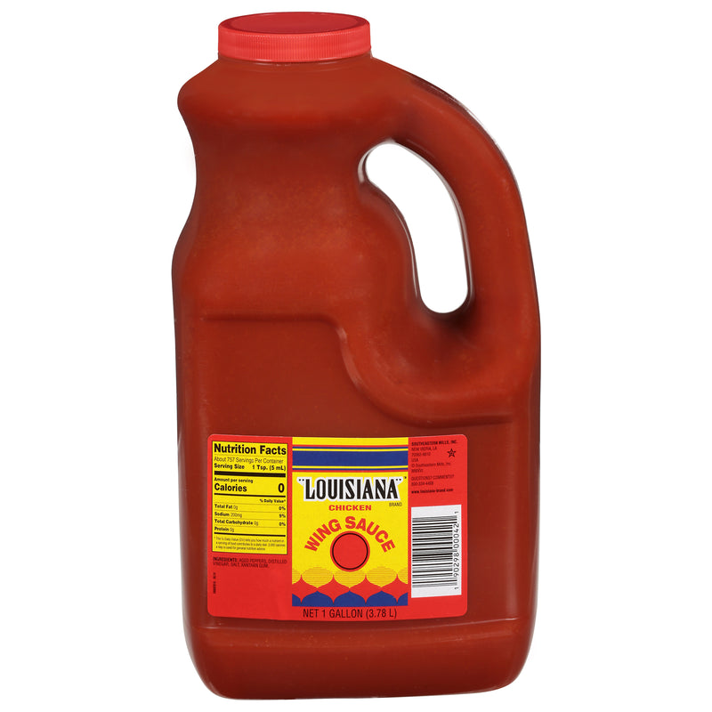 Louisiana Hot Sauce Louisiana Wing Sauce Gallon 1 Gallon - 4 Per Case.