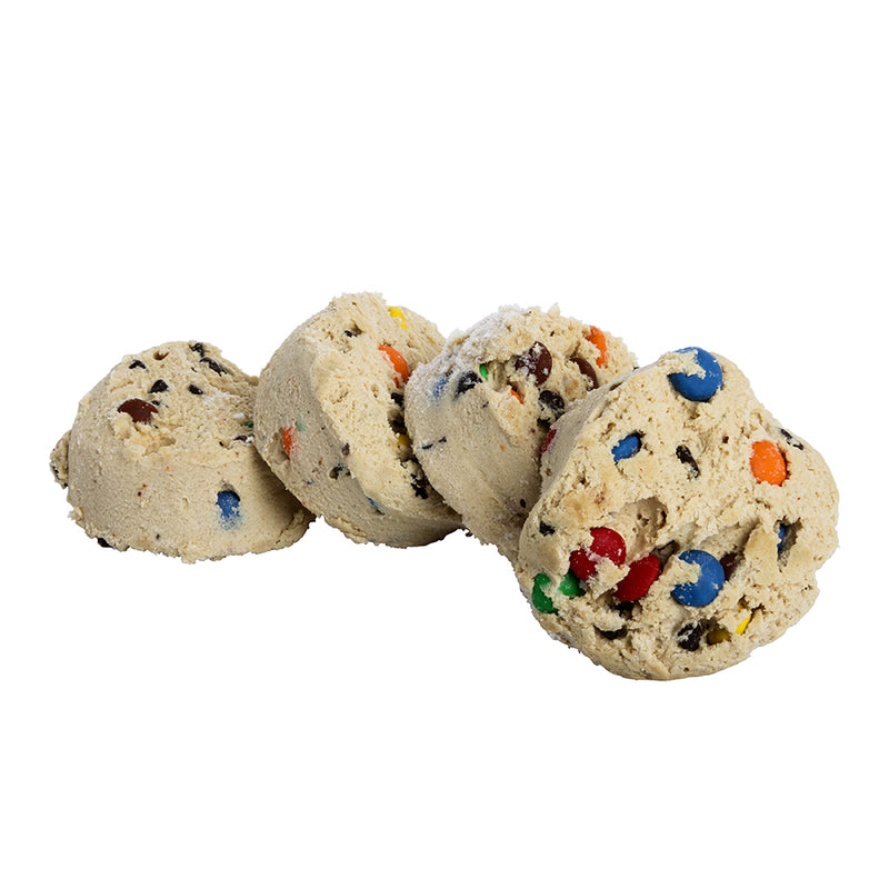 Frozen Cookie Dough Carnival With Colored Candies And Chocolate Chips Bulk Bag 4 Ounce Size - 80 Per Case.