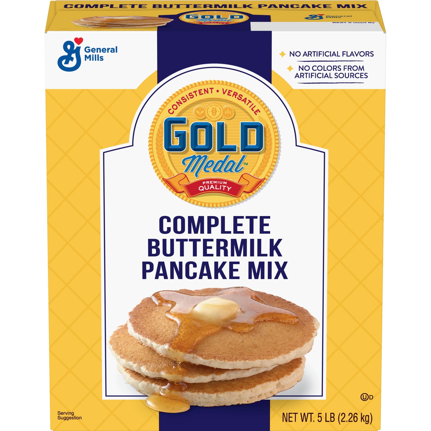 Gold Medal™ Complete Pancake Mix Buttermilk 5 Pound Each - 6 Per Case.