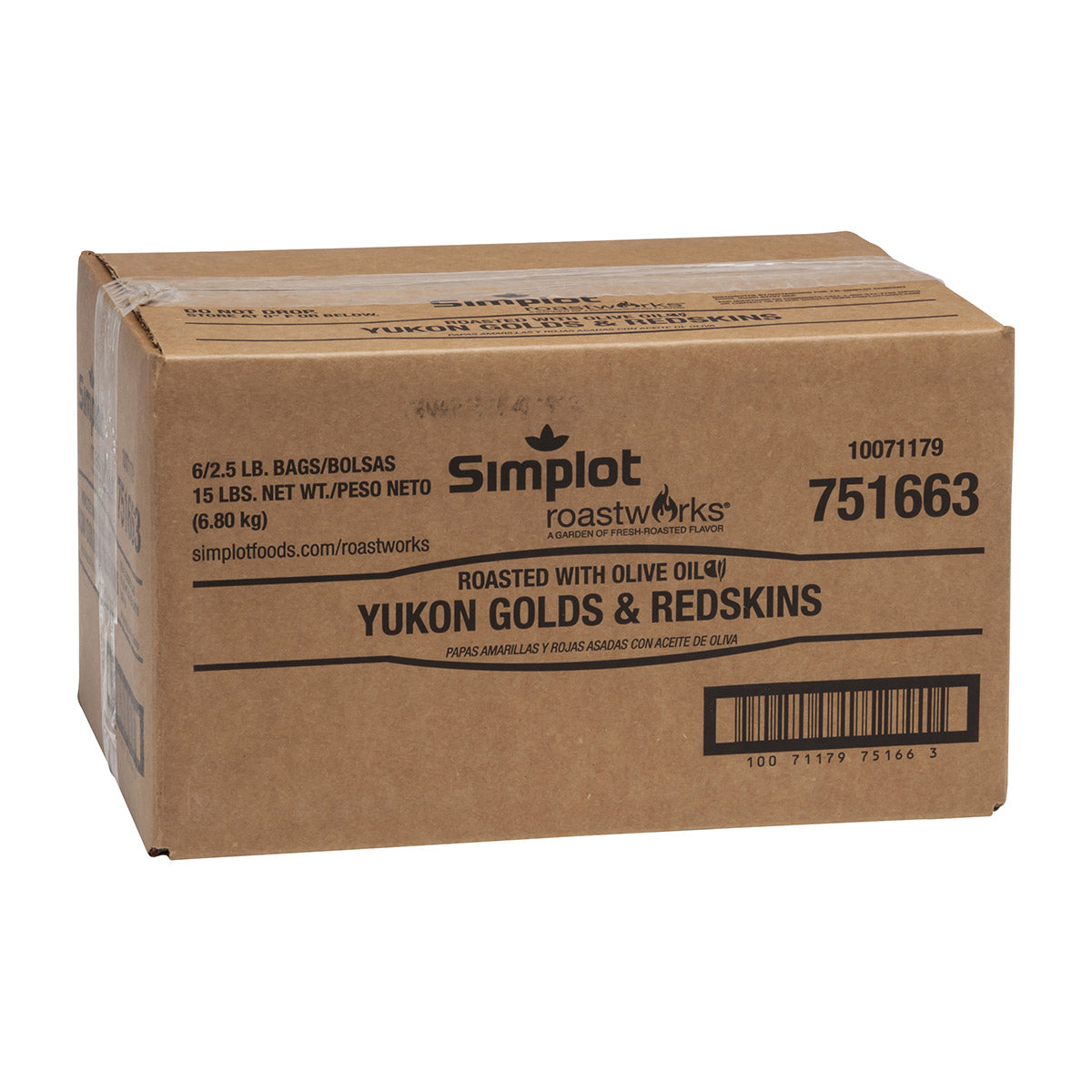 Simplot Roastworks Roasted Gold And Redskin Potatoes 2.5 Pound Each - 6 Per Case.