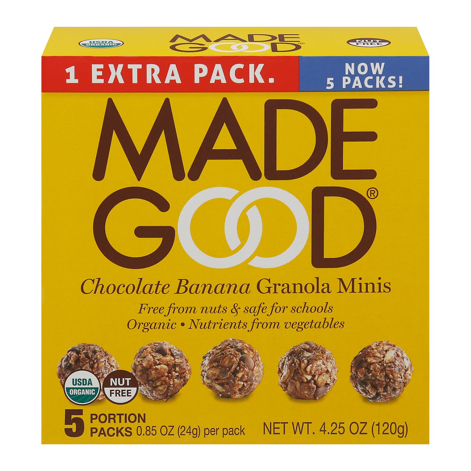 Made Good - Granola Mini Chocolate Ban - Case of 6-5/.85Ounce