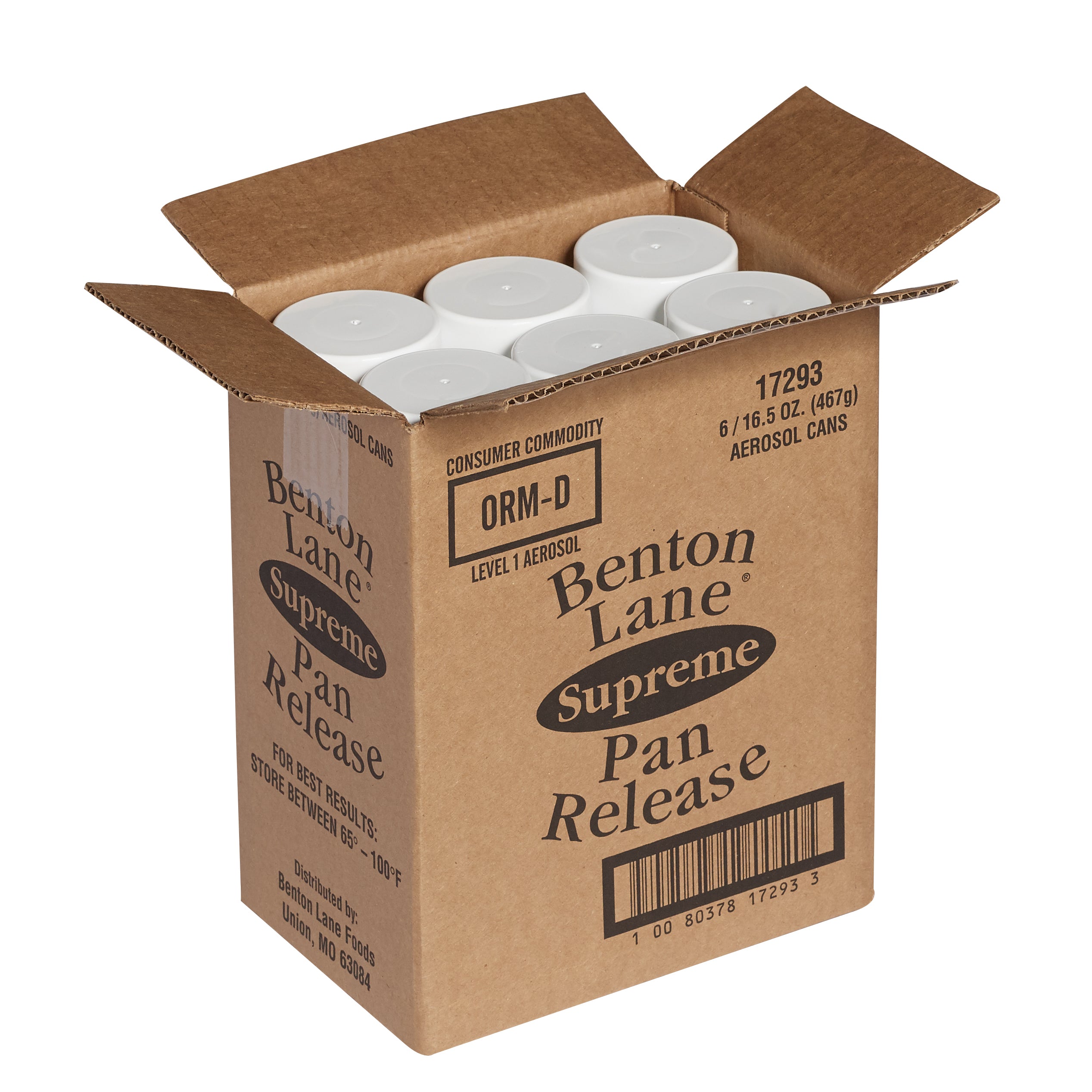 Benton Lane Supreme Pan Release Aerosol 16.5 Ounce Size - 6 Per Case.