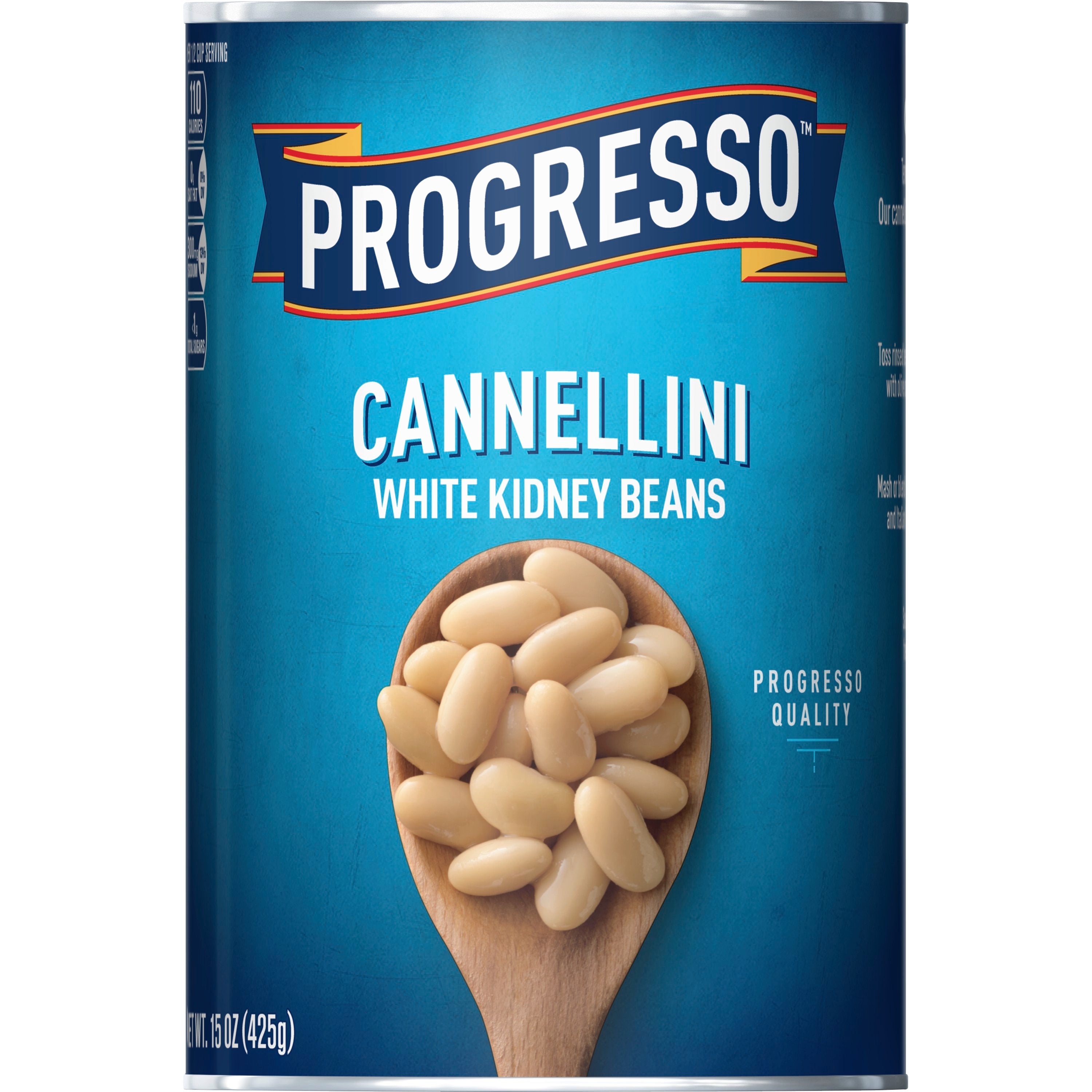 Progresso™ Canned Vegetables Cannellini White Kidney Beans 15 Ounce Size - 24 Per Case.