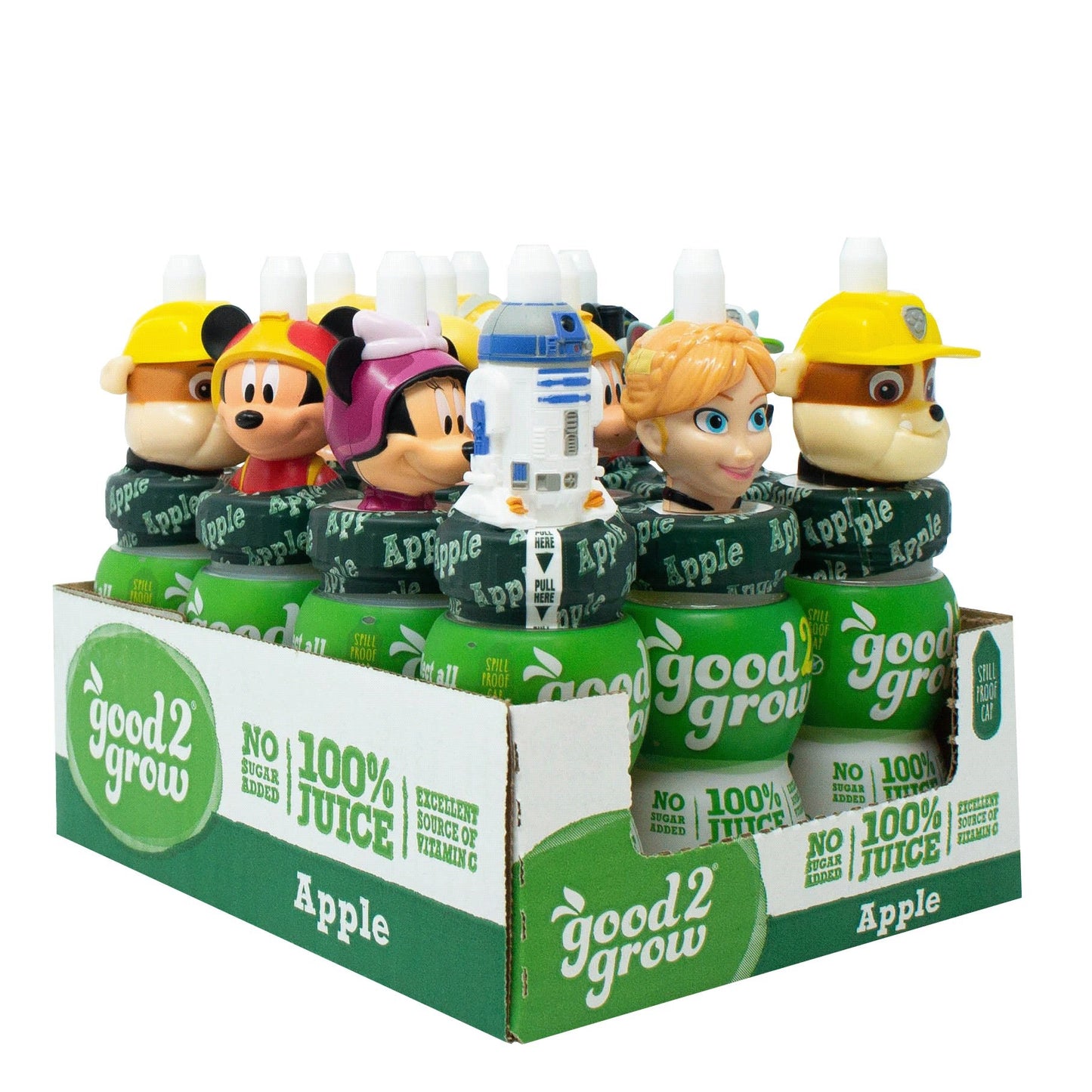 Goodgrow Single Serve Apple JuiceCase 6 Fluid Ounce - 12 Per Case.