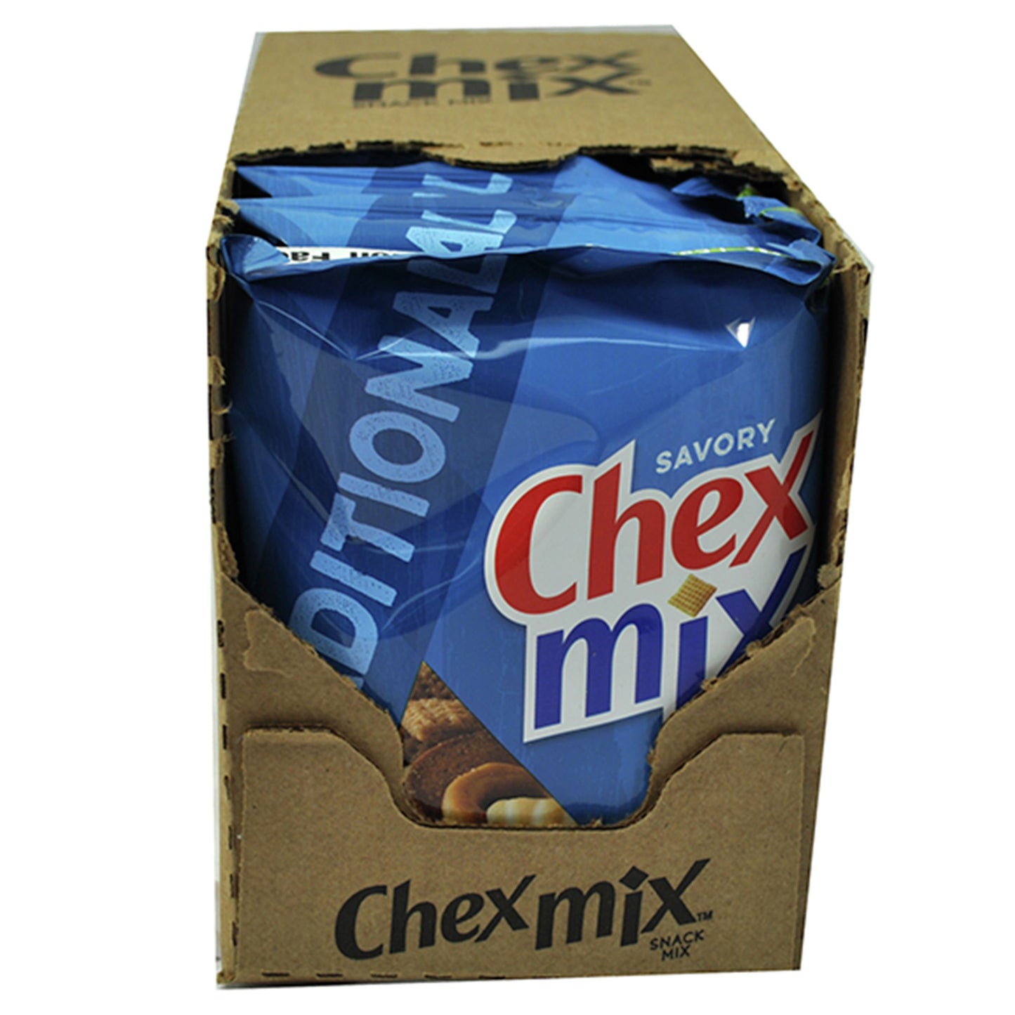 Chex Mix™ Snack Mix Traditional 3.75 Ounce Size - 8 Per Case.