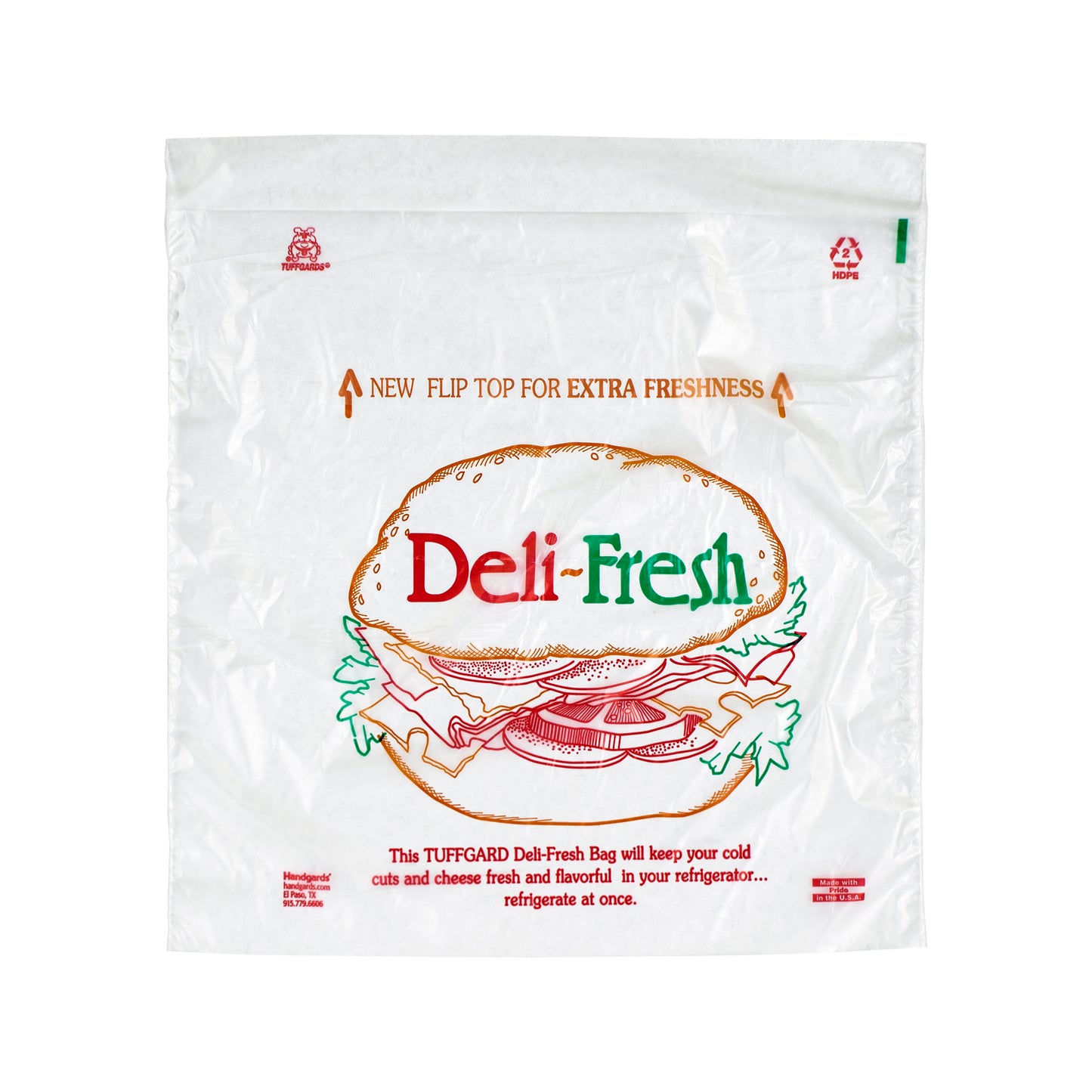 Bag High Density Saddle Printed Deli Fresh 2000 Each - 1 Per Case.