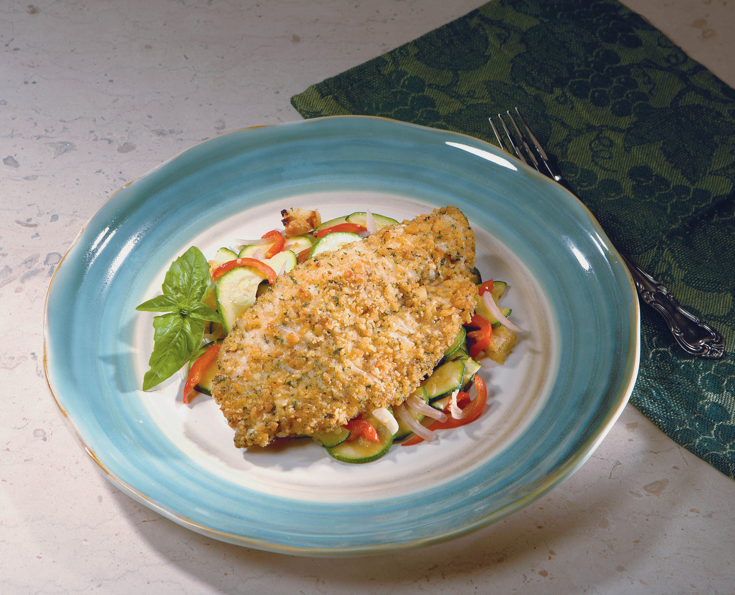 Uppercrust® Parmesan Tilapia Fillets 5 Pound Each - 2 Per Case.