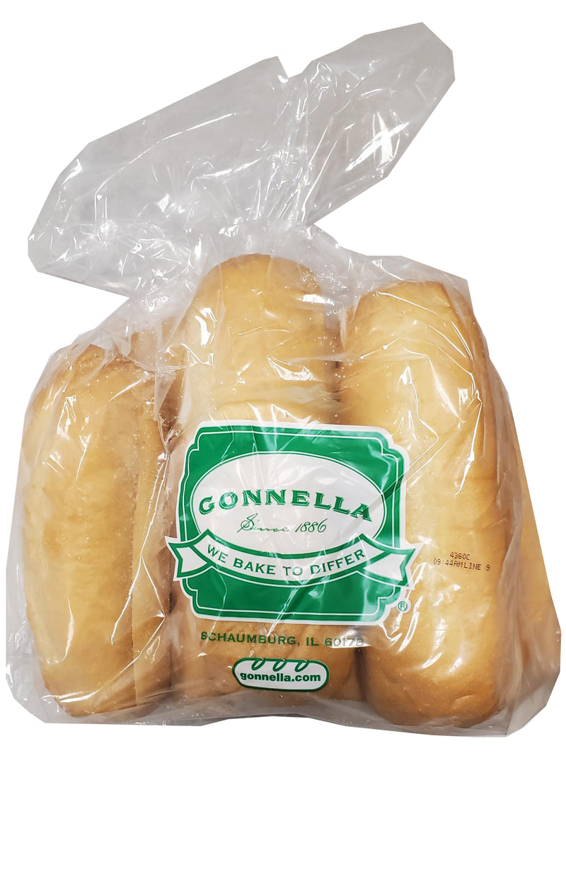 7" French Roll Slice 4.4 Ounce Size - 72 Per Case.