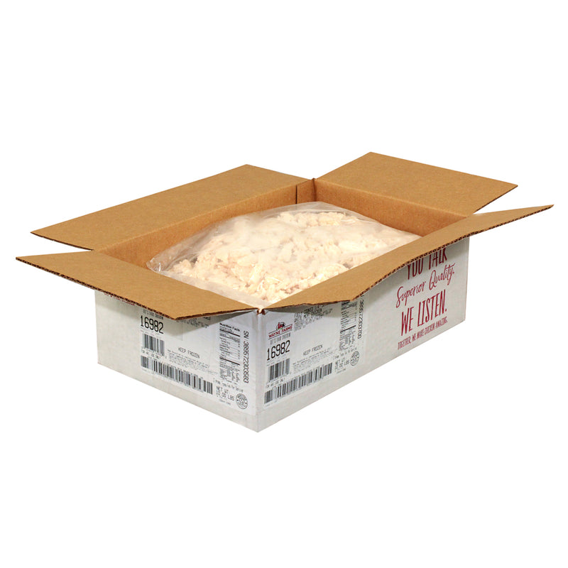 Wayne Farms 1/4 Inch Natural Shredded Chicken Breast Meat 5 Pound Each - 2 Per Case.