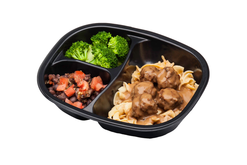 Swedish Meatballs With Pasta Broccoli Blackbean Mix 12 Ounce Size - 20 Per Case.