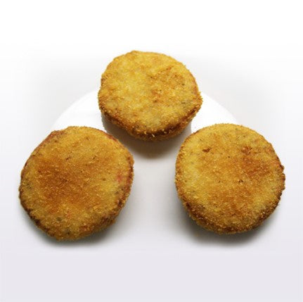 Crab Cake Raw IQF Frozen Box Bake Or Saute 10 Pound Each - 1 Per Case.