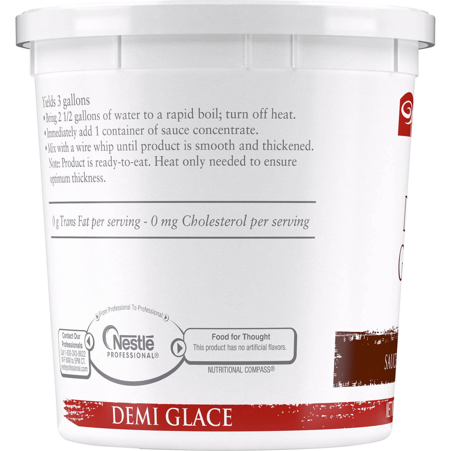 Minor's Demi Glace Sauce Concentrate 4.25 Pound Each - 4 Per Case.