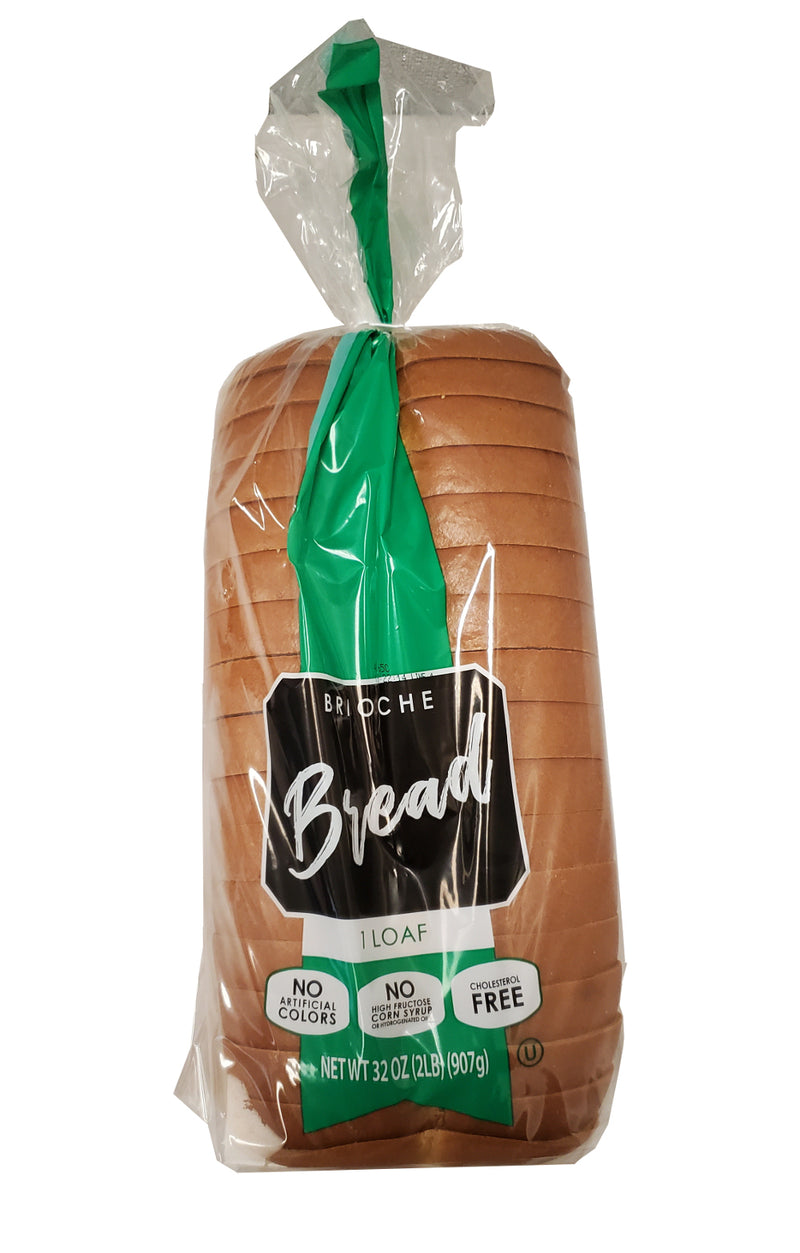 Brioche Bread 4" Slice Nb Loaves 32 Ounce Size - 8 Per Case.