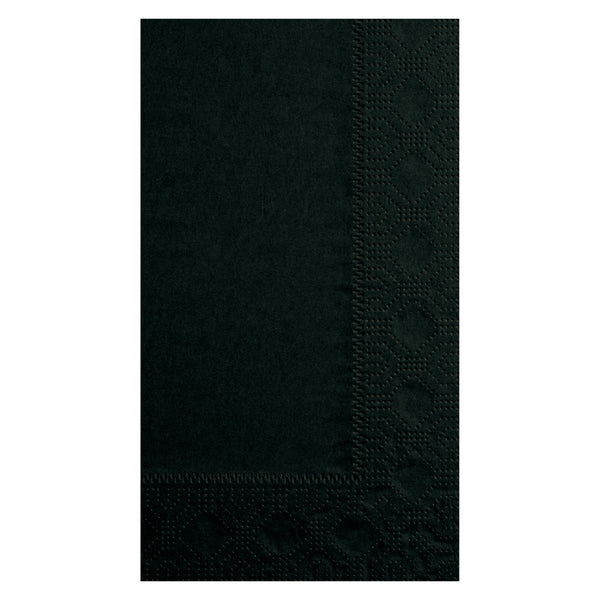 Napkin Dinner Black Ply Fold Paper 125 Each - 8 Per Case.