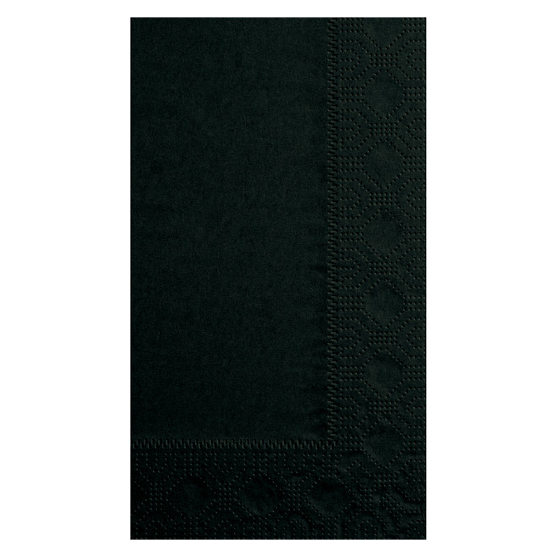 Napkin Dinner Black Ply Fold Paper 125 Each - 8 Per Case.