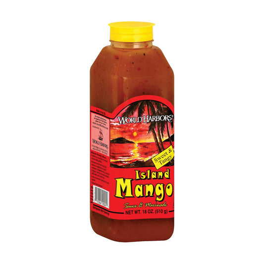 World Harbor Island Mango Sauce - Case of 6 - 16 Ounce.