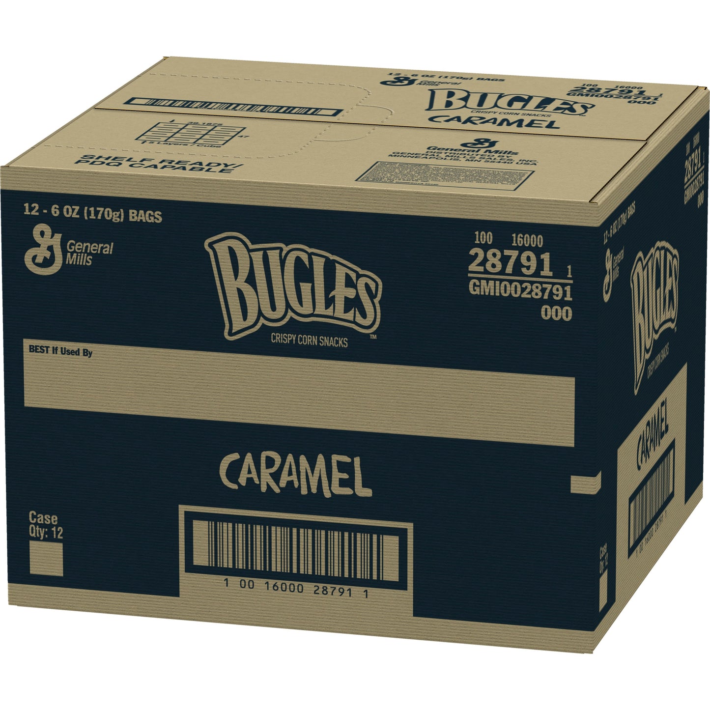 Bugles™ Caramel 6 Ounce Size - 12 Per Case.