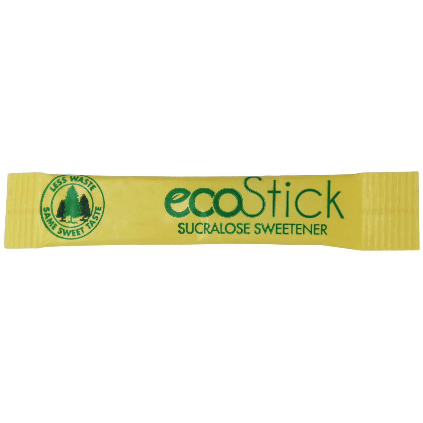 Ecostick Sugar Sweetened Sucralose Yellow Sticks 0.5 Grams Each - 2000 Per Case.