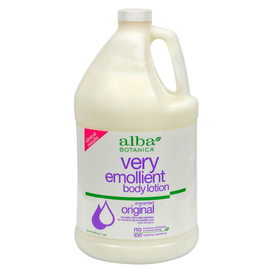 Alba Botanica - Very Emollient Body Lotion - Original Unscented - 1 Gallon