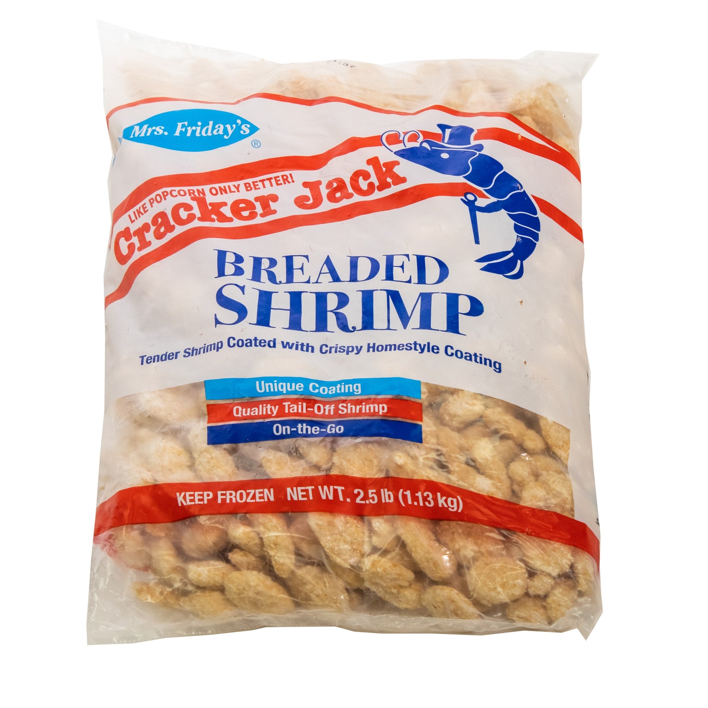 Mrsf Flyinjib Swt Crckrcrm Ppcrn Breaded Shr 2.5 Pound Each - 4 Per Case.