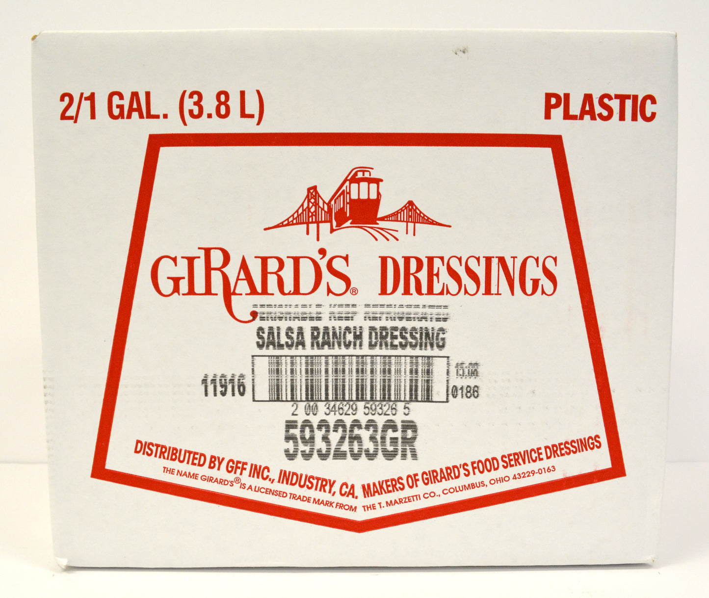 Girard's Salsa Ranch Dressing, 1 Gallon - 2 Per Case.