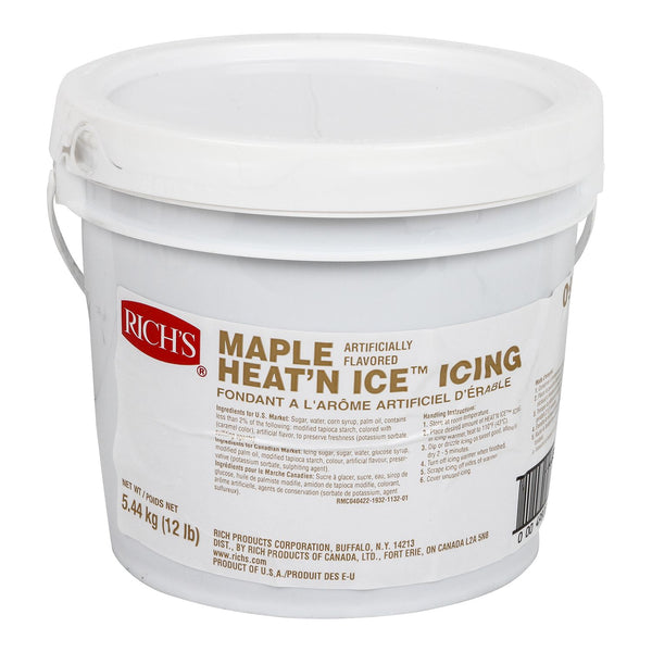 Maple Artificially Flavored Heat 'n Ice Icing 12 Pound Each - 1 Per Case.