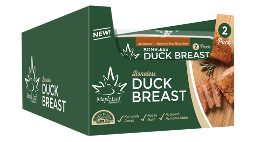 All Natural Boneless Duck Breast Ready Pack 2 Count Packs - 8 Per Case.