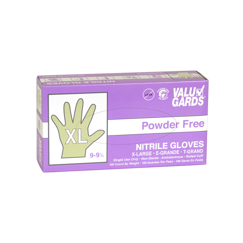 Glove Nitrile Powder Free Purple Extra Large 100 Each - 10 Per Case.