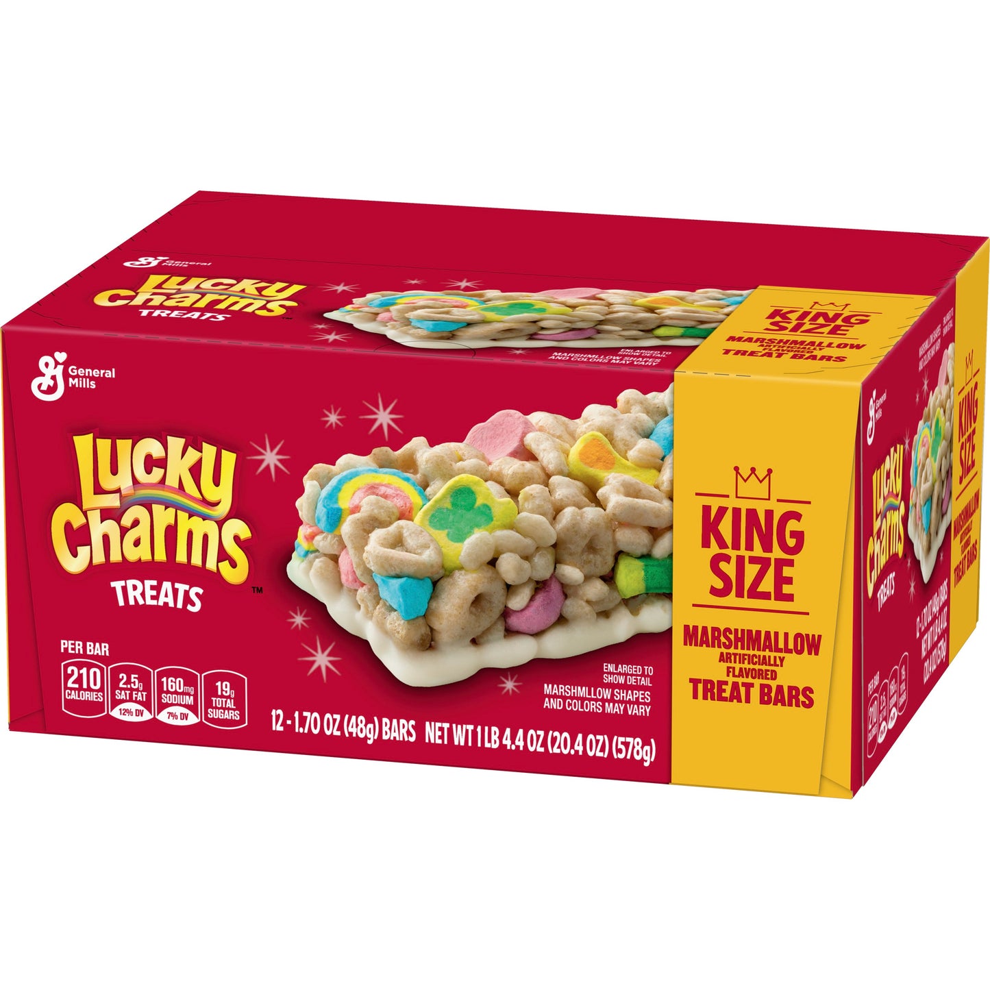 Lucky Charms™ Treats Bars King Size 20.4 Ounce Size - 8 Per Case.