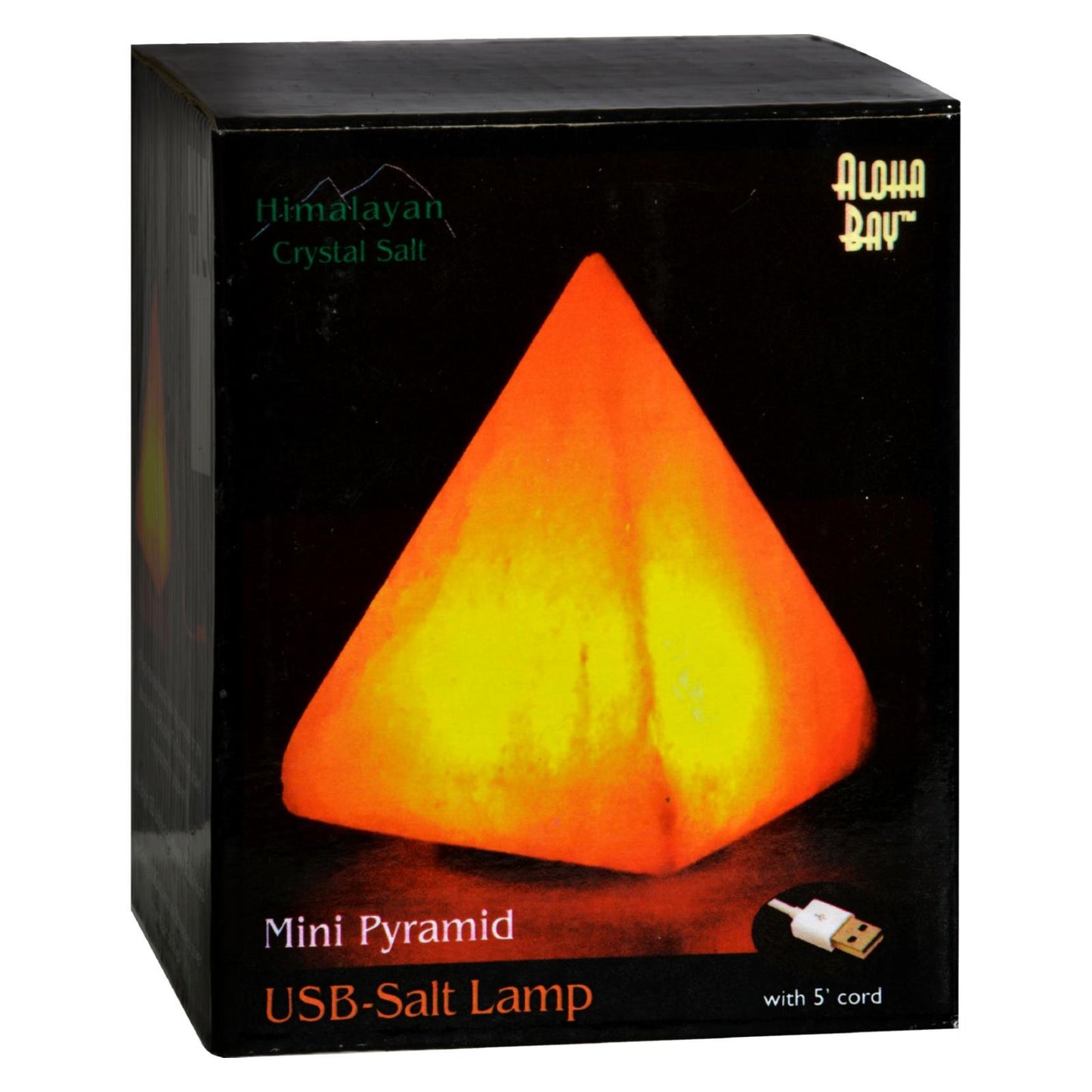 Himalayan Salt Pyramid Salt Lamp - USB - 3.5 in