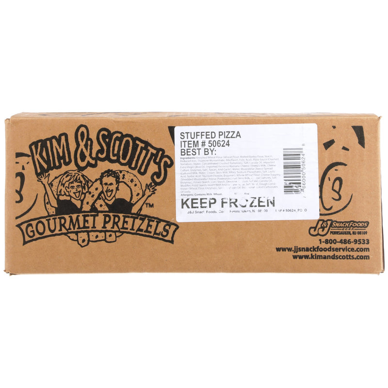 Kim & Scotts Pizza Stuffed Pretzels 6 Ounce Size - 24 Per Case.