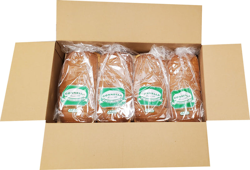 White Bread 8" Sliced Loaves 32 Ounce Size - 8 Per Case.