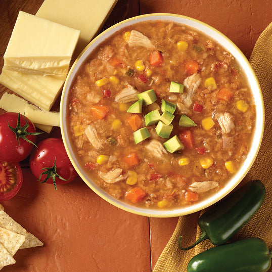 Blount Chicken Tortilla Soup Frozen 4 Pound Each - 4 Per Case.