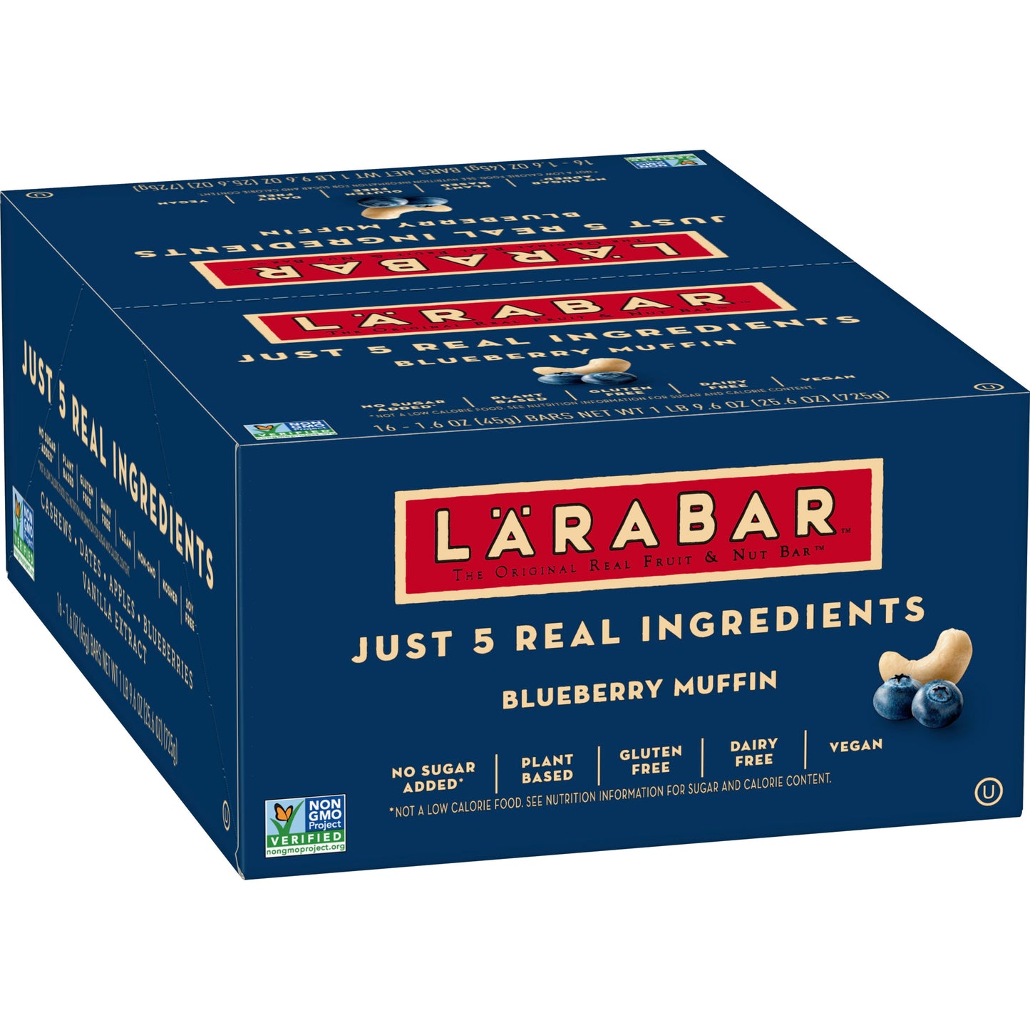 Larabar™ Gluten Free Wellness Bars Blueberry Muffin 25.6 Ounce Size - 4 Per Case.