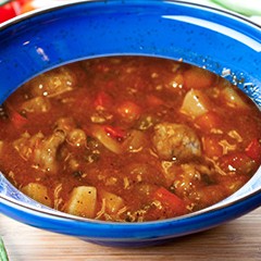 Blount Mexican Style Meatball Soup (albondigas) Frozen 4 Pound Each - 4 Per Case.