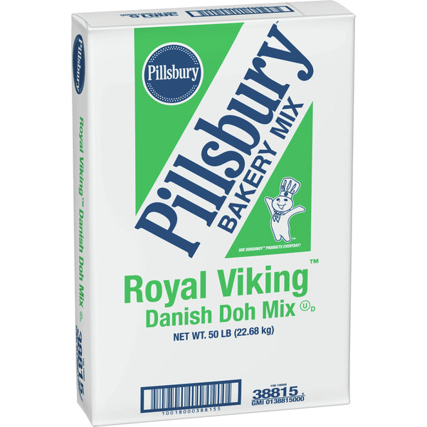 Pillsbury™ Danish Mix Royal Viking™ Danish Doh Mix 50 Pound Each - 1 Per Case.