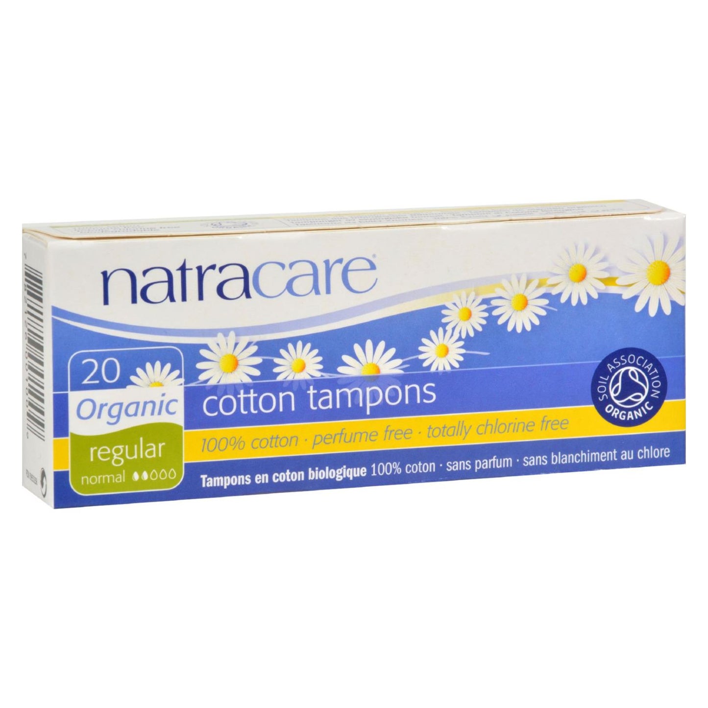 Natracare 100% Organic Cotton Tampons Regular - 20 Tampons