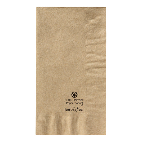 Napkin Dinner Kraft Ply Recycled Earth Wise 250 Each - 4 Per Case.