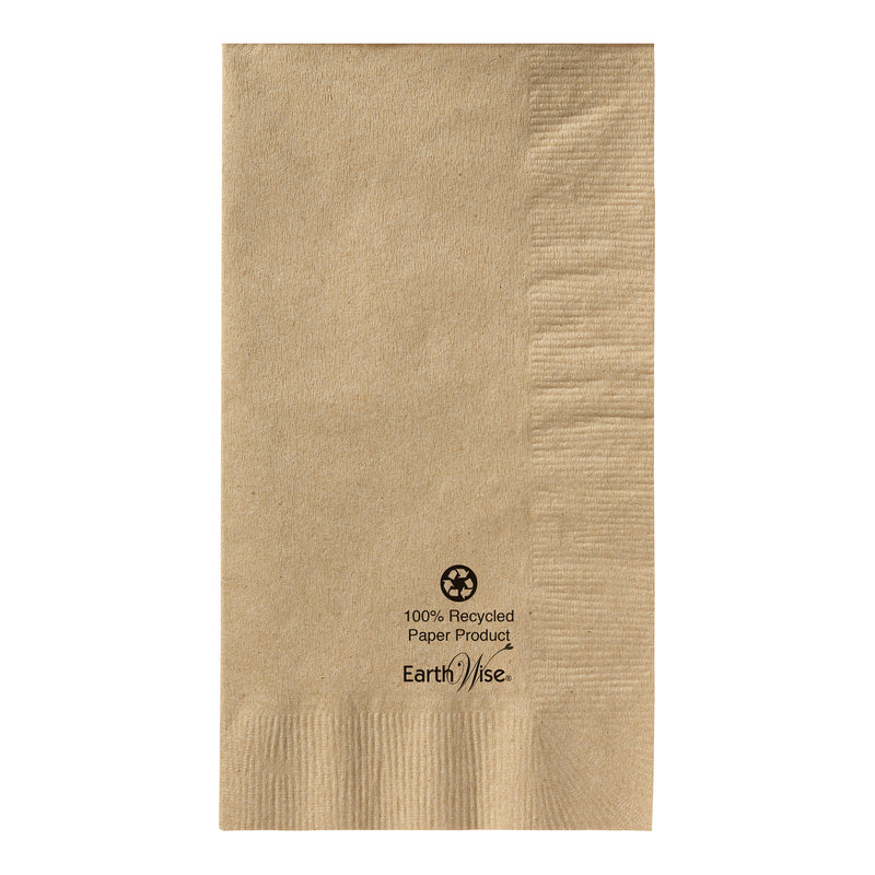 Napkin Dinner Kraft Ply Recycled Earth Wise 250 Each - 4 Per Case.