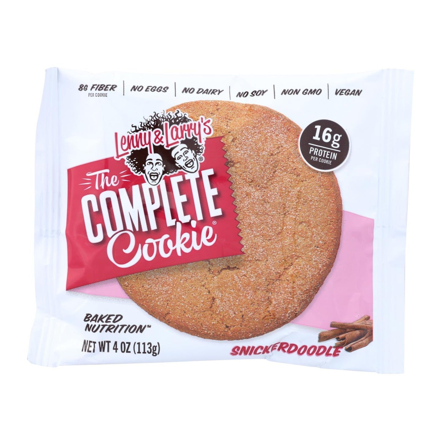 Lenny and Larry's Snickerdoodle Cookie - Cinnamon - Case of 12 - 4 Ounce.