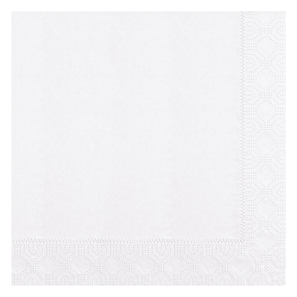 Napkin Dinner White Ply Fold Paper Regal Embossed 100 Each - 12 Per Case.