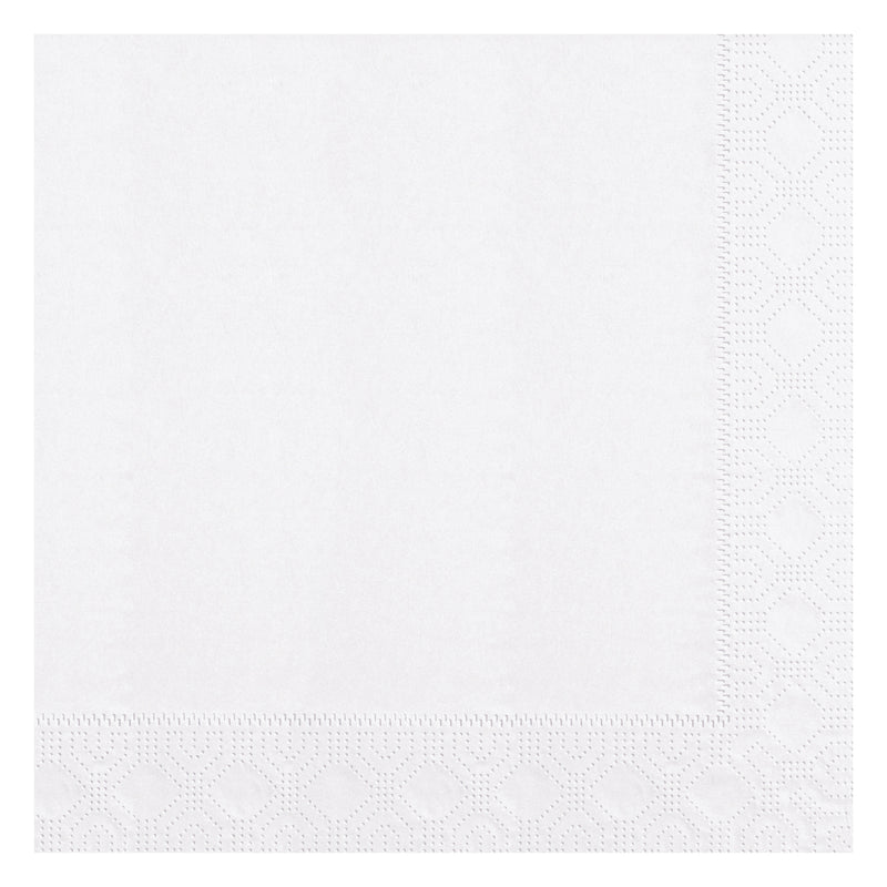 Napkin Dinner White Ply Fold Paper Regal Embossed 100 Each - 12 Per Case.