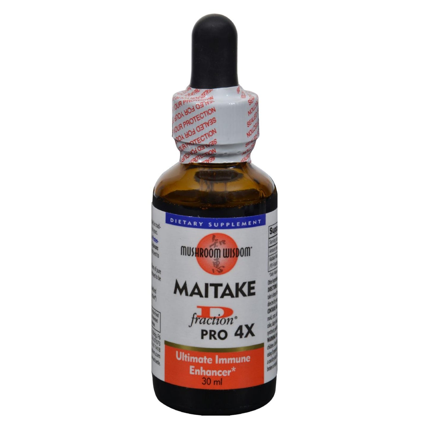 Mushroom Wisdom Maitake D-Fraction PRO 4X Liquid - 1 Ounce