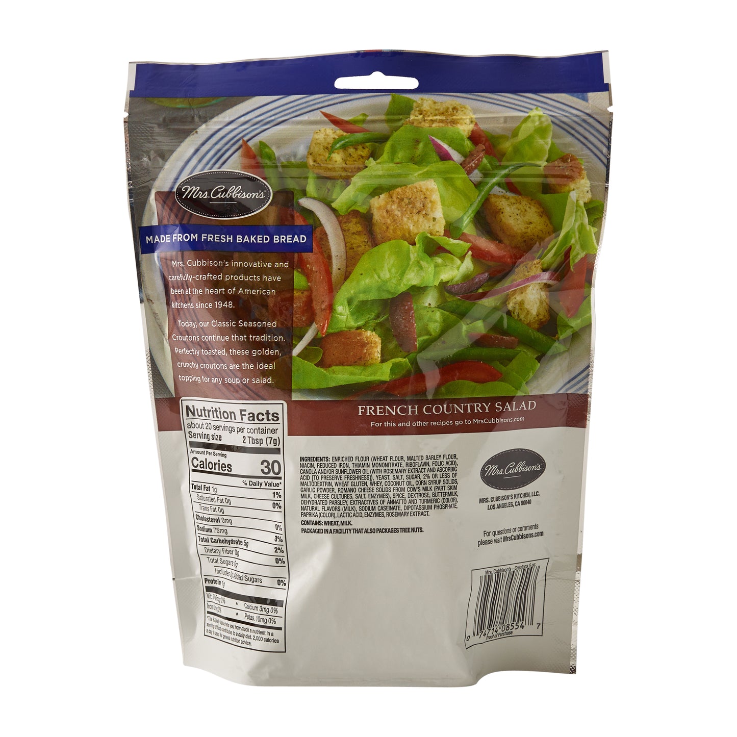 Classic Seasoned Croutons Bags 5 Ounce Size - 9 Per Case.