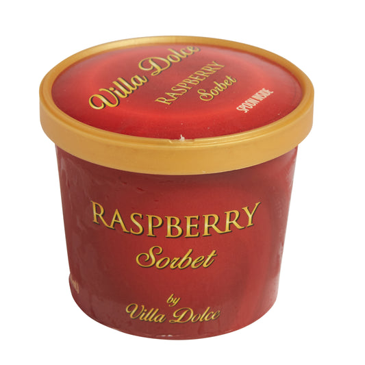 Villa Dolce Raspberry Sorbet Portion 3.6 Ounce Size - 24 Per Case.