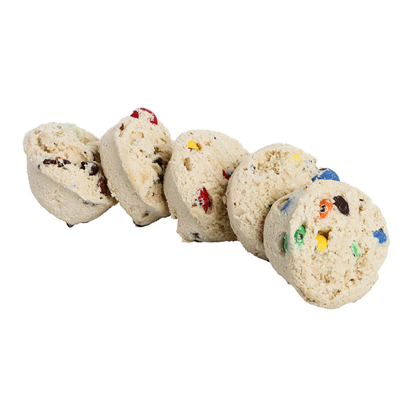 Frozen Cookie Dough Carnival With Colored Candies And Chocolate Chips Bulk Bag 1.33 Ounce Size - 240 Per Case.